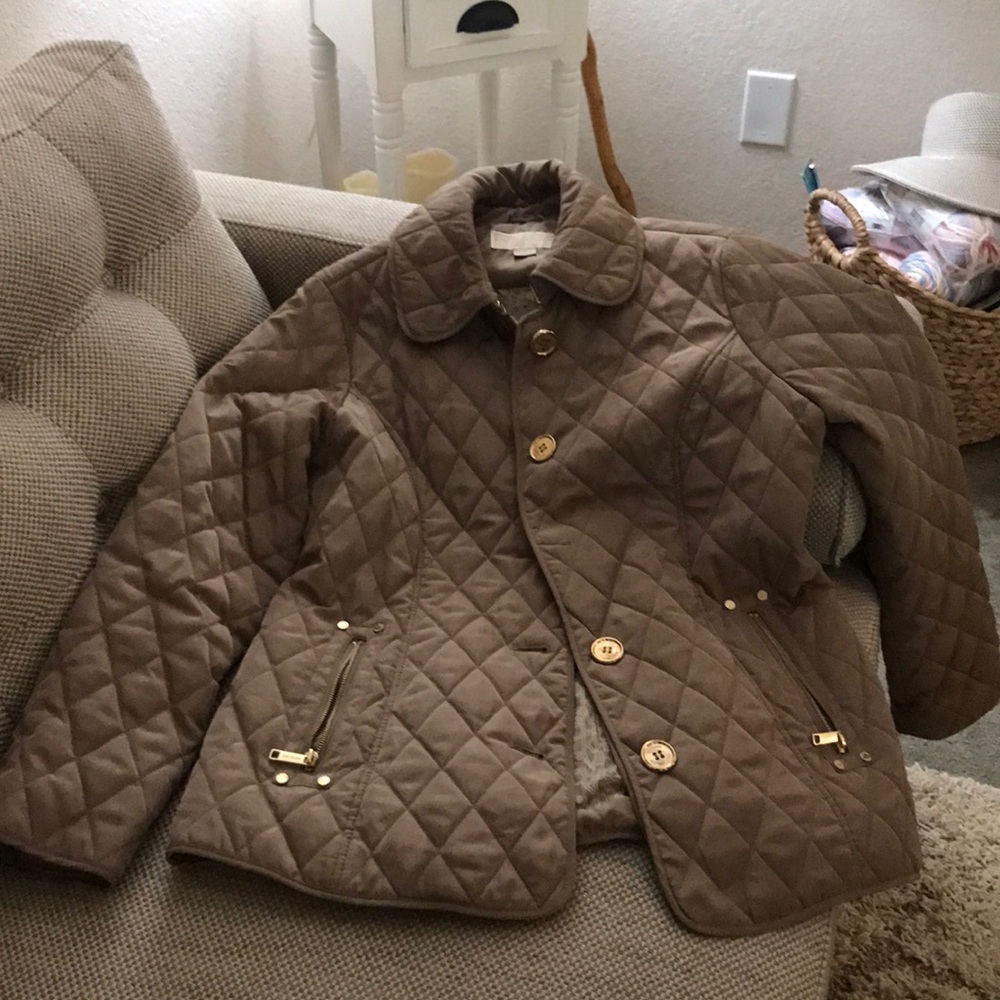 MK tan colored jacket
